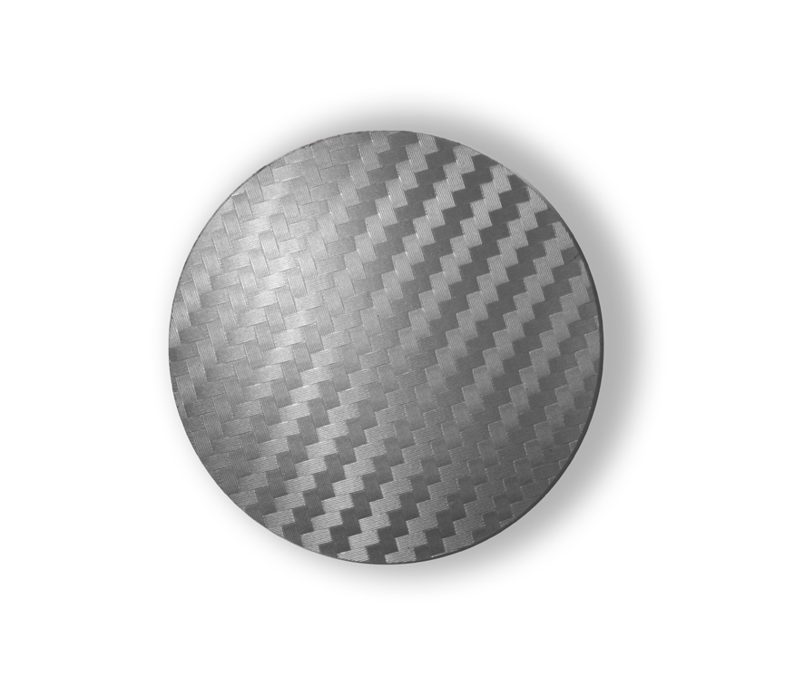 Carbon Silver centerkapsler 52 mm - Gratis fragt