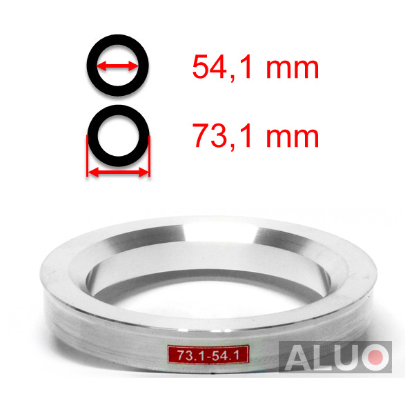 Alumimiums Centreringsringe 73,1 - 54,1 mm ( 73.1 - 54.1 )