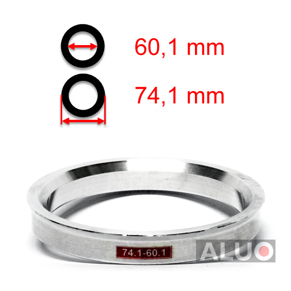 Alumimiums Centreringsringe 74,1 - 60,1 mm ( 74.1 - 60.1 )
